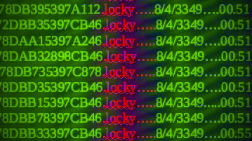 Screenshot eines mit dem Trojaner Locky infizierten Windows-PC: In der Schadsoftware von WannaCry haben IT-Experten Programmschnipsel gefunden, die auf koreanische Hacker hindeuten. Allerdings kann jeder Hacker auf der Welt solche Zeilen kopieren, um seine Spuren zu verwischen.