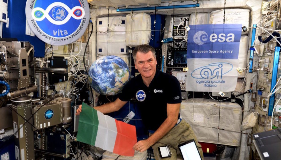 ESA-Astronaut Paolo Nespoli auf der ISS im November 2017: Die ESA will sich auch in Zukunft an der Finanzierung der ISS beteiligen.