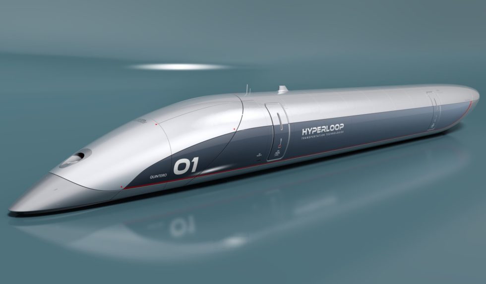 So stellt sich Hyperloop TT eine Transportkapsel vor.