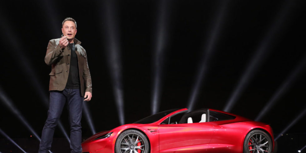Teslas Roadster bekommt einen Raketenantrieb