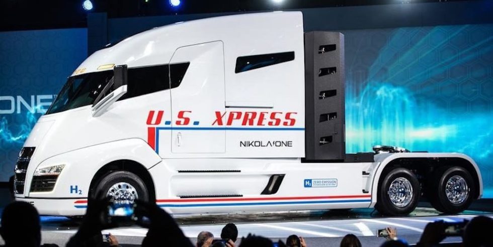 Nikola Motor will 2021 diesen schweren Sattelschlepper auf den Markt bringen. Die Antriebstechnik liefert Bosch.