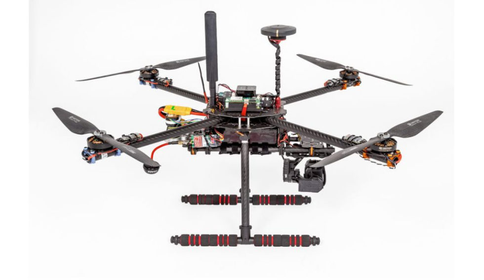 Testdrohne des Projekts "Call a Drone"