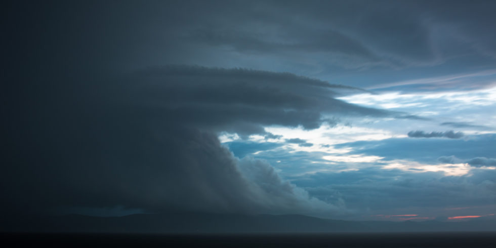 Himmel mit Wolken und Licht