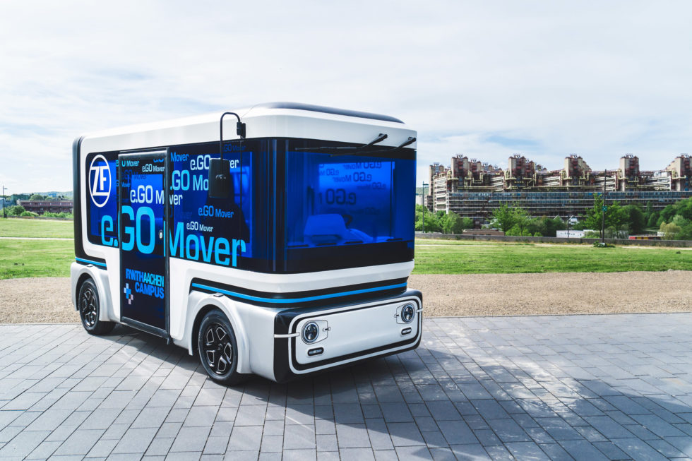 Der People Mover von e.GO entstand gemeinsam mit Zulieferer ZF. Foto: ZF