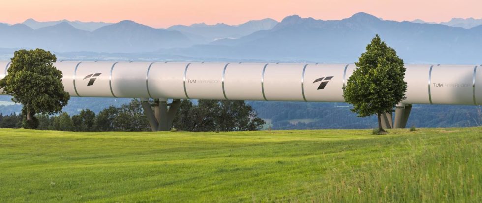 Hyperloop Strecke in Bayern