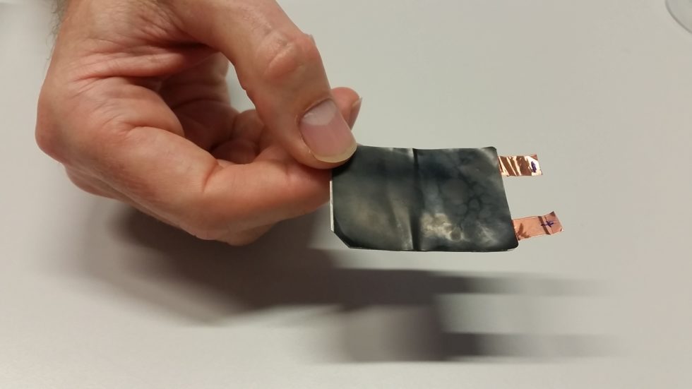Prototyp Dünnfilm-Batterie