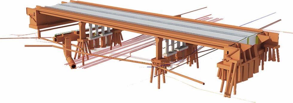 Über der Schwelme entsteht eine neue Brücke der A 1. Abb.: INROS LACKNER
