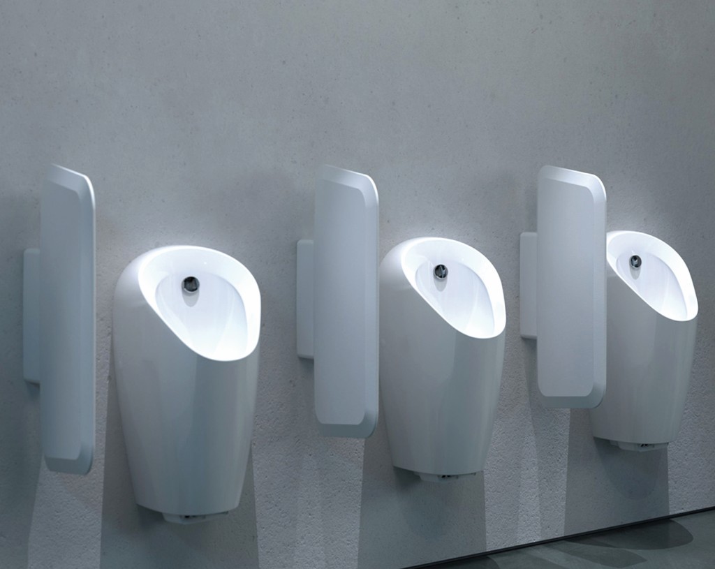 Das Geberit Urinalsystem ist auf eine optimale Ausspülleistung bei kleinsten Wassermengen ausgelegt. Leicht zugängliche Komponenten ermöglichen eine Wartung ohne vorgängiges Entfernen der Keramik. Bild: Geberit