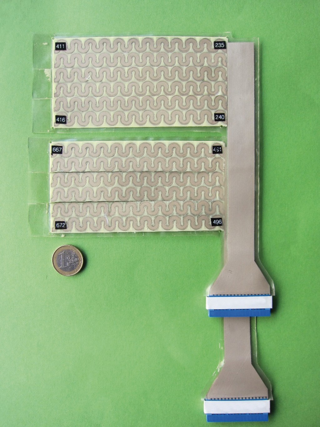 Bild 2 Sensormatrix bestehend aus kapazitiven Messzellen. Quelle: DGUV