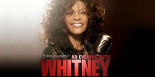 Whitney Houston als Hologramm auf der Bühne