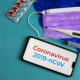 Coronavirus Maske Tabletten Fieberthermometer