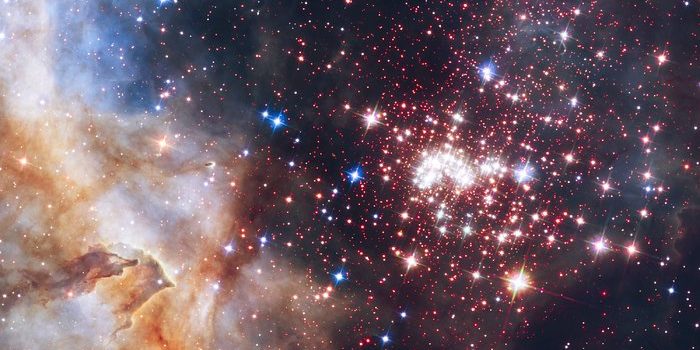 Der Sternencluster Westerlund 2. Foto: NASA, ESA, the Hubble Heritage Team (STScI/AURA), A. Nota (ESA/STScI), Westerlund 2 Science Team