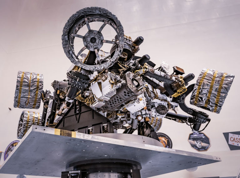 Mars-Rover „Perseverance“ im Kennedy-Space-Center in Florida. Foto: NASA/JPL-Caltech