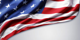 US-Flagge Ausschnitt