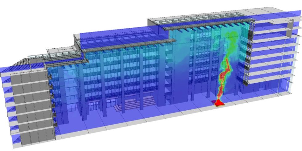 Die computergestützte Simulation von unterschiedlichen Brandszenarien