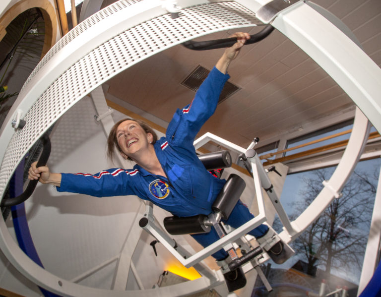 Suzanna Randall im Astronautentraining. Foto: Die Astronautin