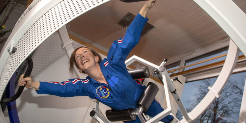 Suzanna Randall im Astronautentraining. Foto: Die Astronautin