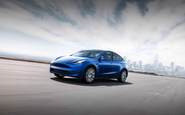 Tesla Model Y: Das E-Auto soll künftig in der neuen Gigafactory in Brandenburg gebaut werden. Foto: Tesla