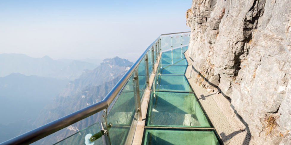 Gläsener Skywalk in China