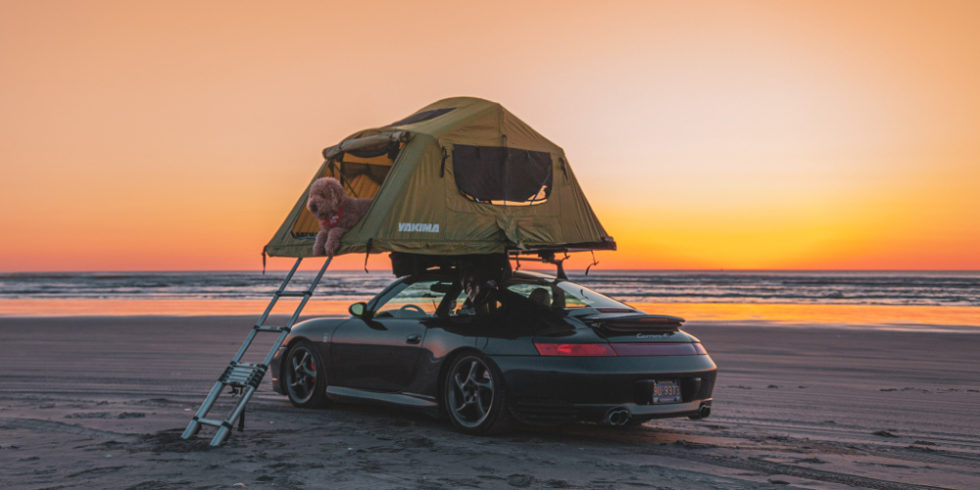 Porsche am Strand