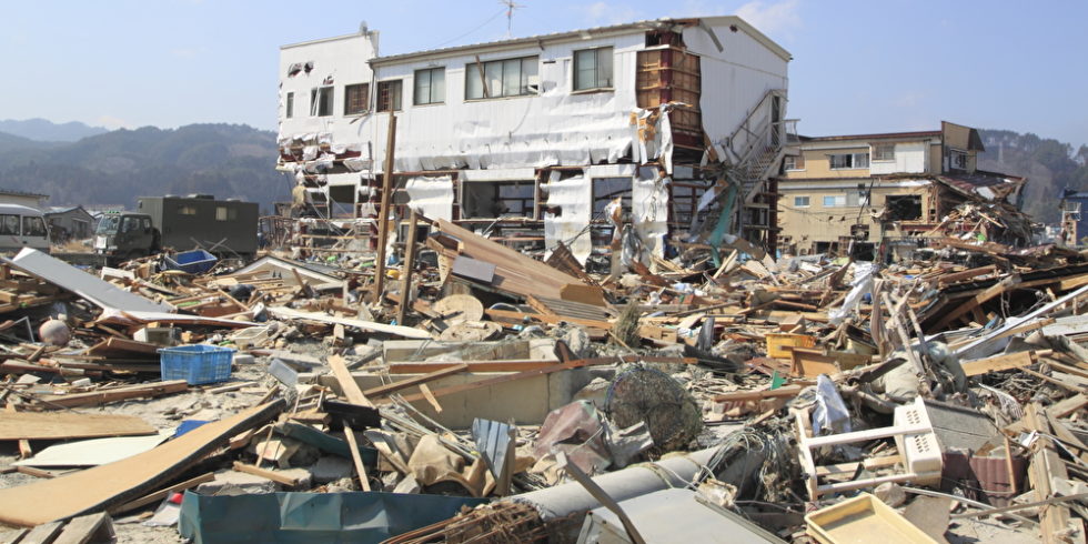 Erdbeben im japanischen Iwate, 2008. Mit modernen Radar-Technologien lassen sich Überlebende schneller finden.
Foto: Panthermedia.net/yoshiyayo