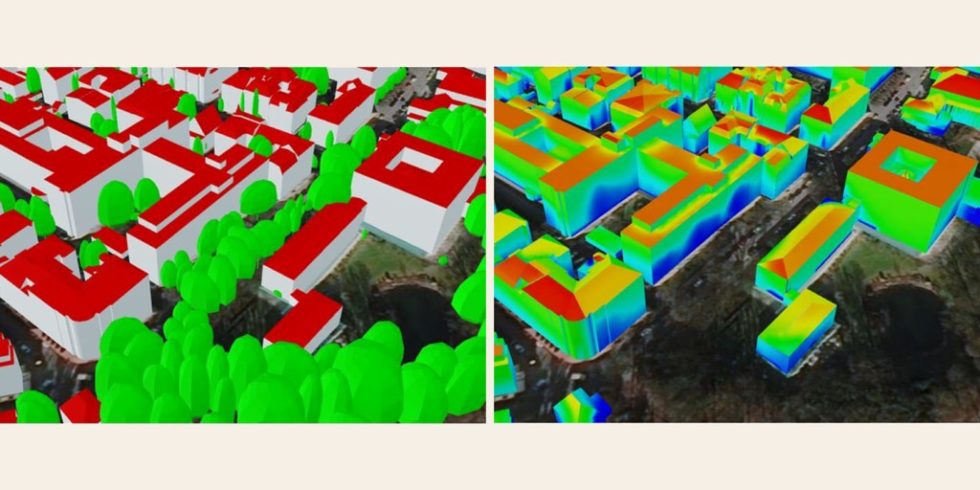 Fassaden bieten Potenzial zur Solarenenergiegewinnung. Dazu muss das Potenzial kleinräumig analysiert werden. Foto: Behnisch et al./IÖR
