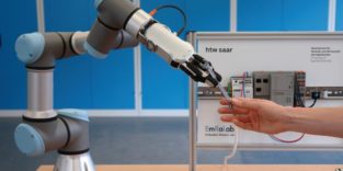 Bei der „Kollaboration“ arbeiten Mensch und Roboter direkt zusammen – in der Industrie wird dies bisher noch selten umgesetzt.