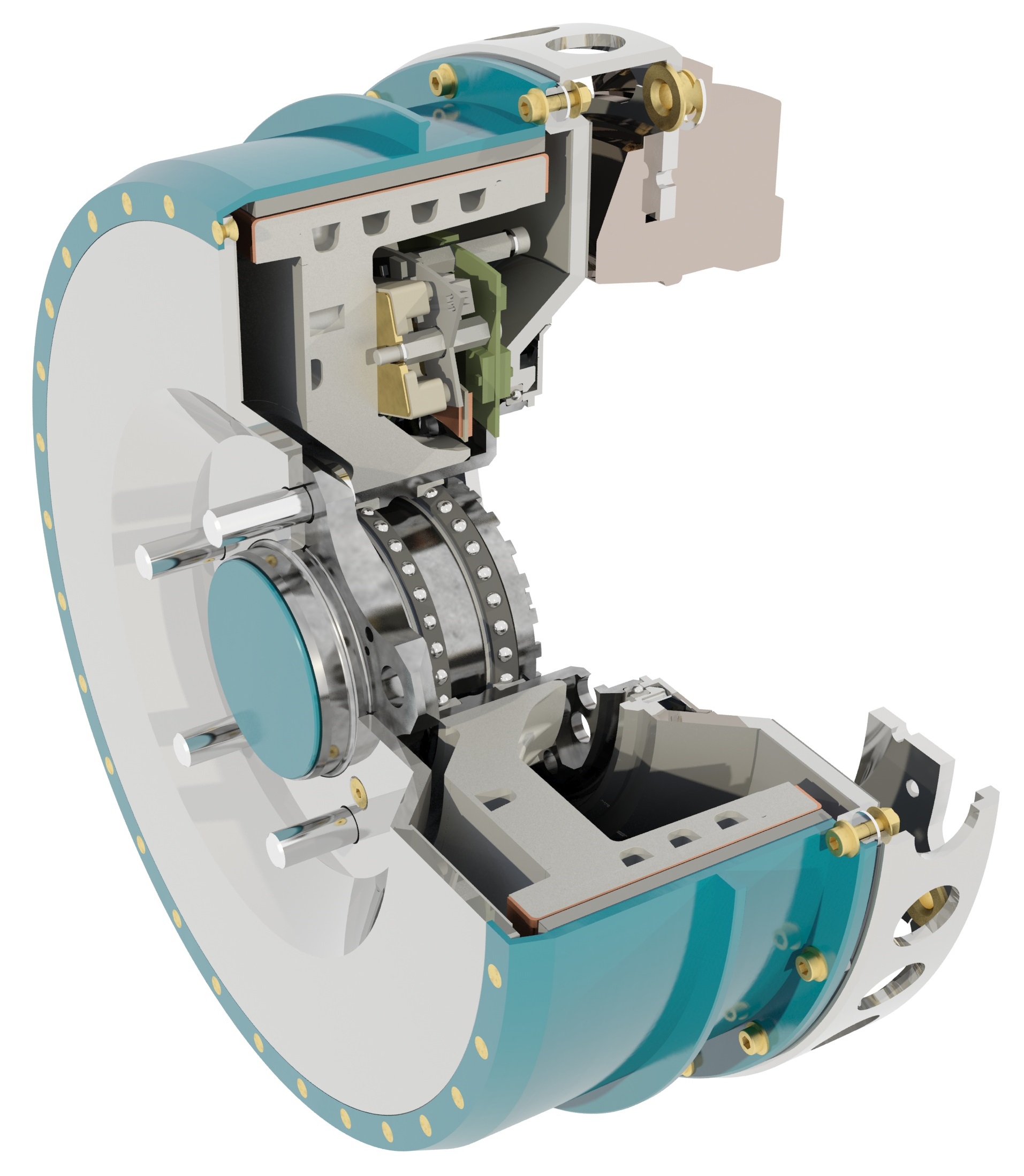 Konstruktion elektrischer Radnabenmotoren mit Luftspaltwicklung für  Kraftfahrzeuge