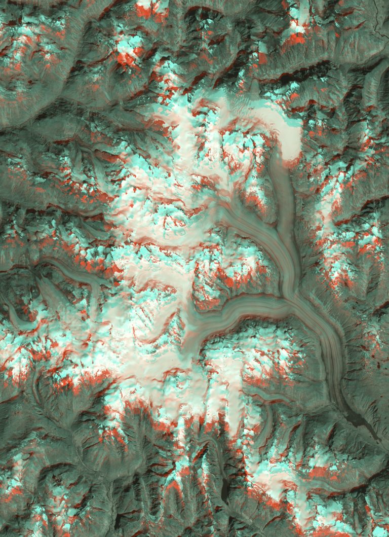 Aster Satellitenbild Gletscher