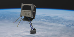 Darstellung Wisa Woodsat im All