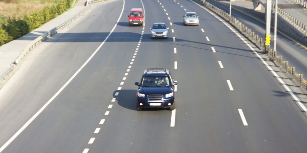 Autos auf Autobahn