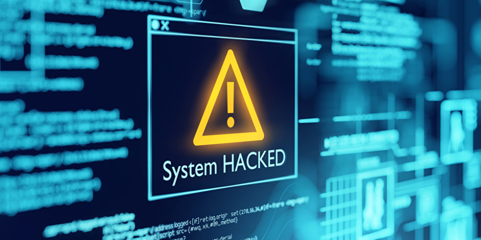 System hacked Bildschirm