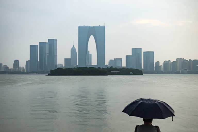 Blick auf Suzhou