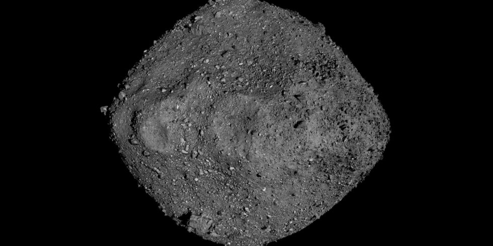 Asteroid Bennu kommt der Erde extrem nah. Die Wahrscheinlichkeit eines Einschlags ist gering – aber nicht ausgeschlossen. Foto: NASA/Goddard/University of Arizona