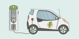 E-Auto an der Ladesäule