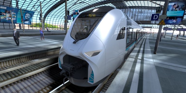 Auch der Mireo von Siemens fährt bei Bedarf mit Batterieantrieb. Foto: Siemens