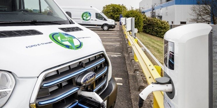 Vollelektrischer E-Transit. Ford will Tesla in den USA ablösen und den Übergang zur Elektromobilität an der Spitze gestalten. Foto: Ford