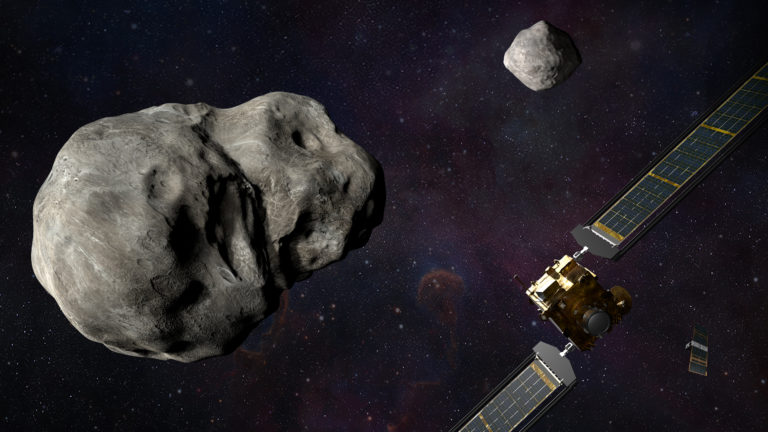 Asteroiden-Abwehr: Die Dart-Mission soll helfen. Foto: NASA/Johns Hopkins APL/Steve Gribben