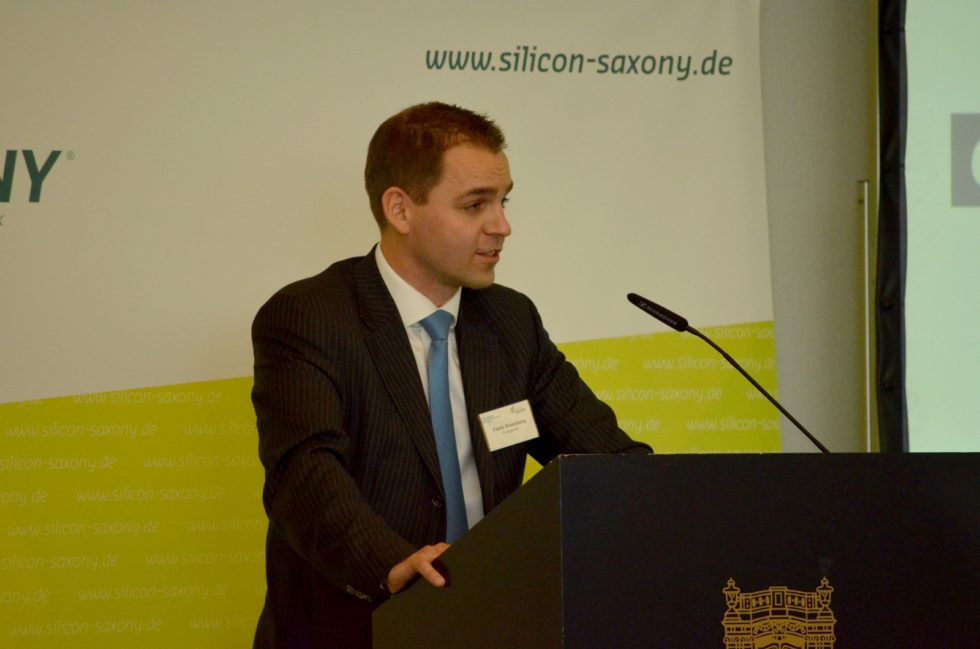 Frank Bösenberg spricht als CEO über das Silicon Saxony. Foto: Silicon Saxony e.V. / Flickr