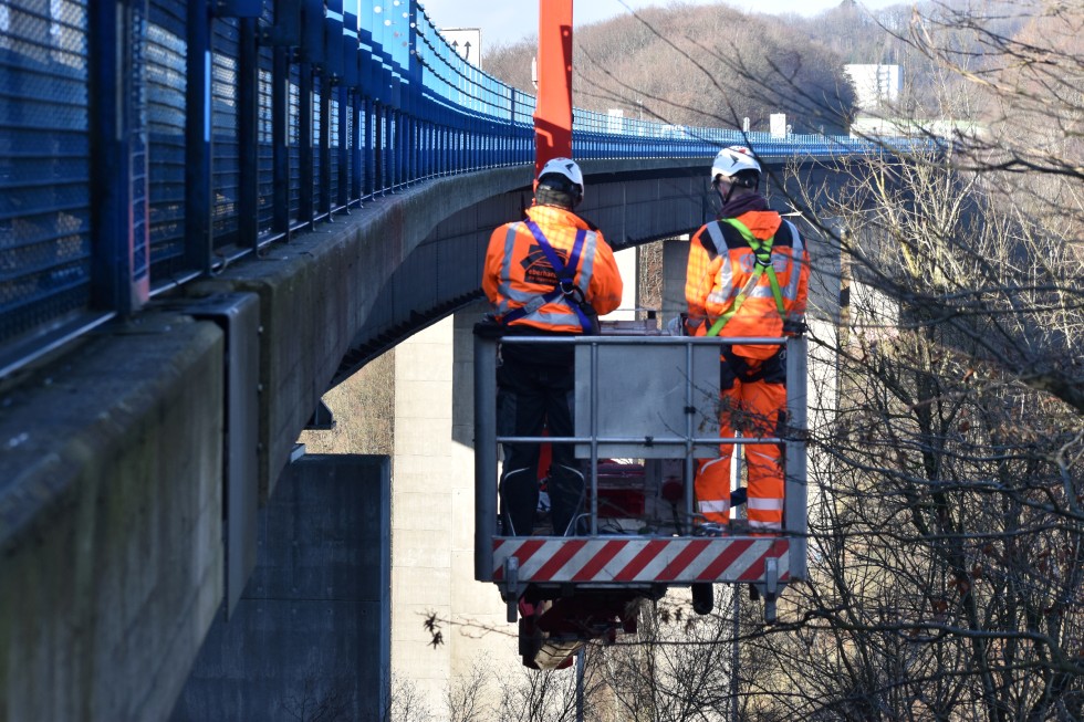 Seit Dezember wurde der Zustand der Talbrücke Rahmede untersucht. Foto: Autobahn Westfalen
