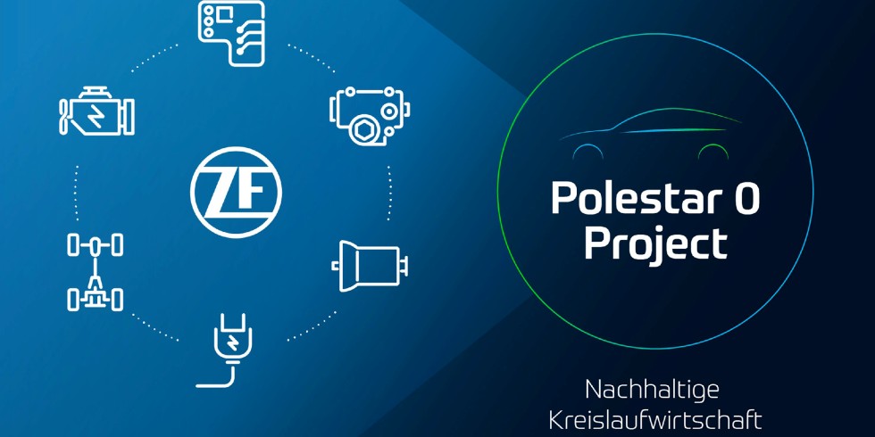 Als erster großer Zulieferkonzern der Automobilindustrie beteiligt sich ZF am „Polestar 0 Project“ und damit an der Entwicklung eines völlig klimaneutralen Fahrzeugs bis 2030. Der Konzern hat das Ziel, bis 2040 vollständig klimaneutral zu sein. Foto: ZF