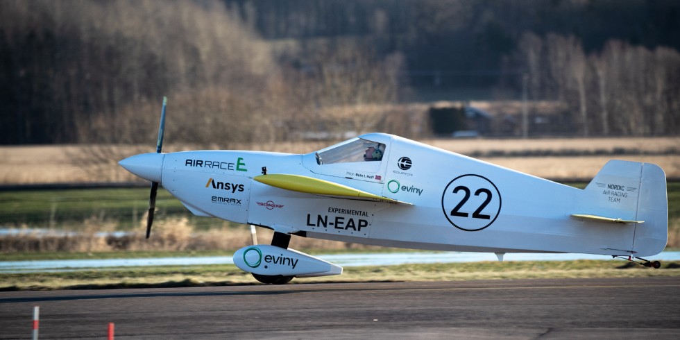 Aufgrund der Simulationslösungen von Ansys konnte das Nordic Air Racing Team, ein Teilnehmer des Air Race E, den Erstflug mit seinem vollelektrischen Flugzeug erfolgreich absolvieren. Foto: Air Race E