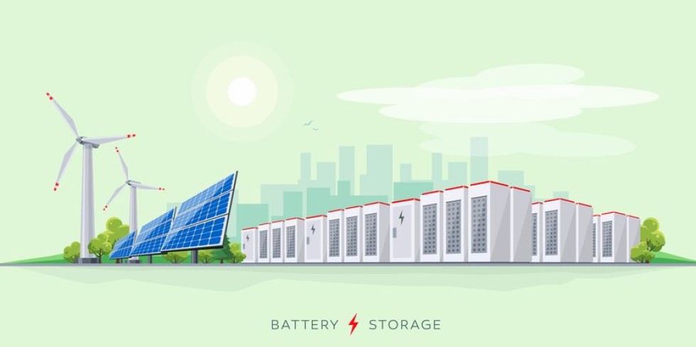 Nur ausreichende Speicherkapazitäten können überschüssigen Wind- und Solarstrom für Phasen von Windstille und Dunkelheit nutzbar machen. Grafik: PantherMedia/petovarga