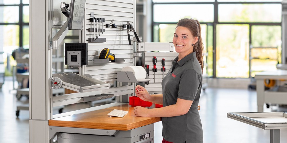 Ein Spezialist bei Systembaukästen für industrielle Anwendungen untersuchte in seiner neuesten Studie, wie ergonomisch Unternehmen in der manuellen Produktion arbeiten. Foto: item