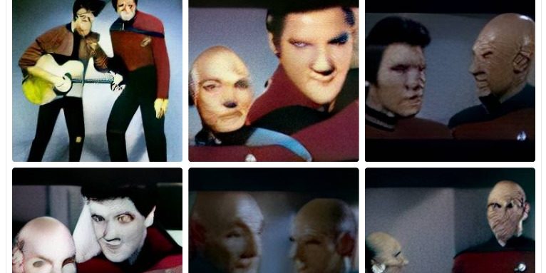 Captain Picard trifft Elvis: DALL-E mini macht nahezu alles möglich. Foto: Screenshot DALL-E mini