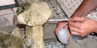 Arbeiten am Stephansdom in Wien