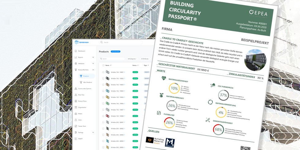 BIM- und CAD-Software lassen sich nun verknüpfen, sodass Optimierungen der CO2-Bilanz eines Gebäudes relativ leicht über den Vergleich von Varianten möglich sind. Foto: Die Werkbank IT / EPEA