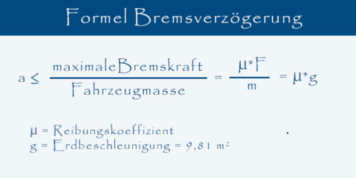 Formel Bremsverzögerung