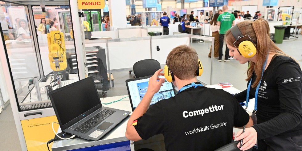 Weltmeisterschaft der Roboterprogrammierer 17. bis 20. Oktober 2022 in Luxemburg (Archivbild). Foto: Fanuc/WorldSkills