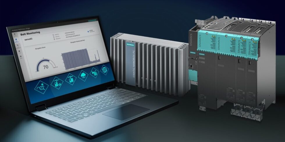 Laptop, Nanobox und Sinamics Converter von Siemens
